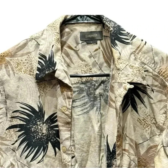 Bruno mens button down floral large - Picture 4 of 5